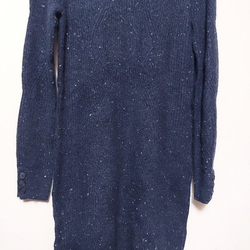RW&CO Navy Blue Knit Turtleneck Dress - Picture 9 of 12